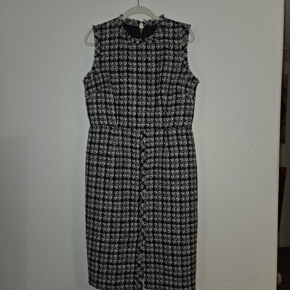 Donna Karan Dresses & Skirts - Donna Karan Monochrome Checkered Midi Dress